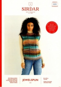 Knitting Pattern - Sirdar 10291 - Jewelspun Aran - Tank Top